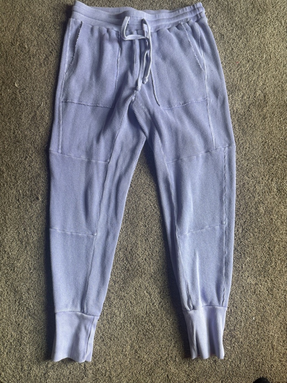 Free People Waffle Knit Jogger Pants NWOT